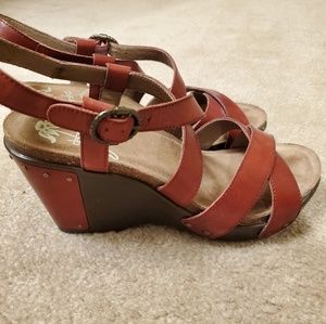 Dansko red sandals